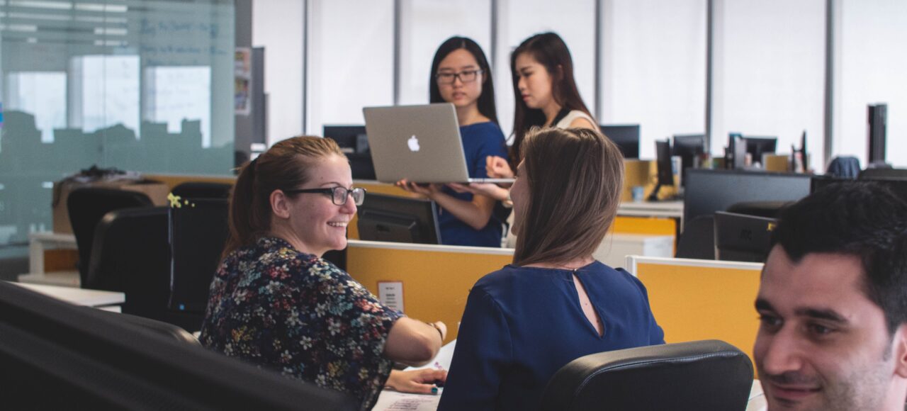 students learning about computer